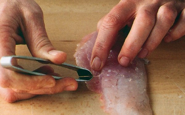 How to remove pin-bones from fish