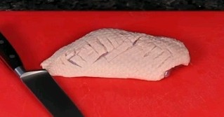 How to score a duck breast