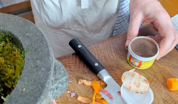 How to toast shrimp paste 