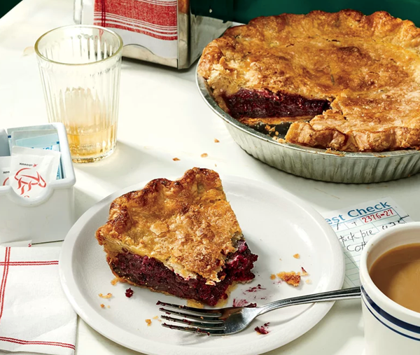 Huckleberry and butter pie