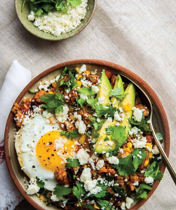 Huevos rancheros fried rice