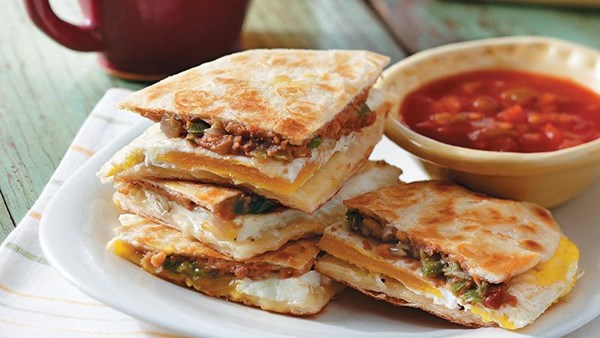 Huevos rancheros quesadillas