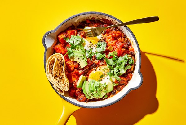 Huevos rancheros skillet