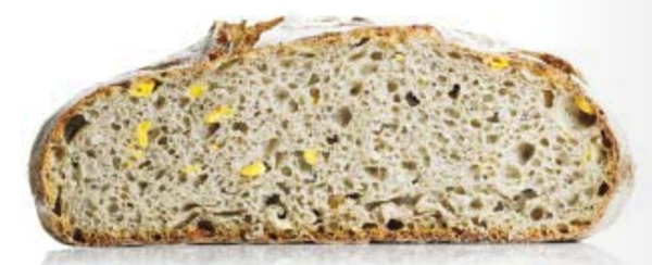 Huitlacoche and yellow corn sourdough