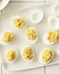 Hummus deviled eggs