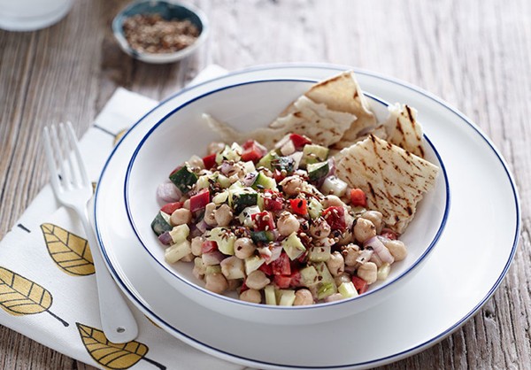 Hummus salad - adult variation