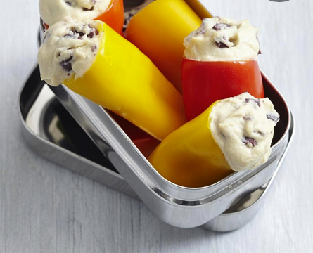 Hummus-stuffed mini bells