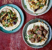 Hummus: two ways - aubergine version