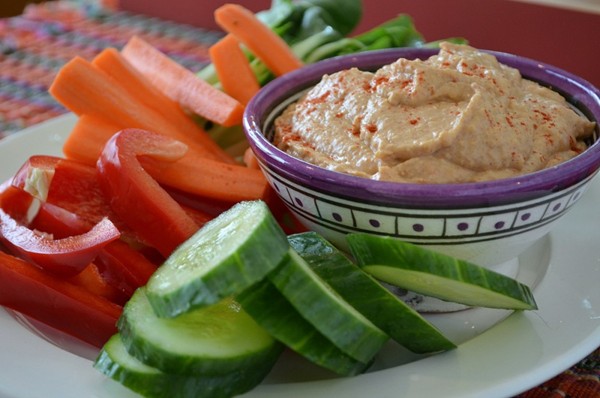 Hummus with almond butter