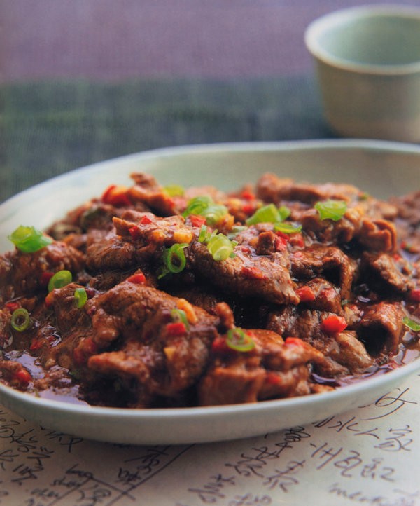Hunan beef with cumin