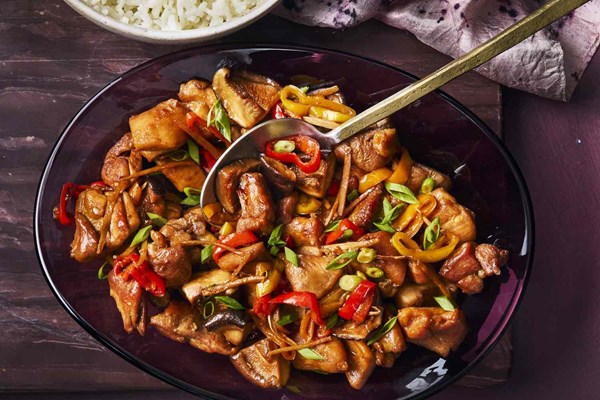 Hunan-style ginger chicken