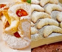 Hungarian apricot kifli cookies