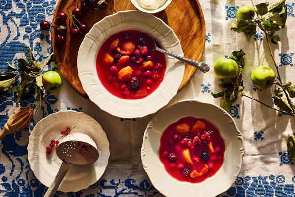 Hungarian fruit soup