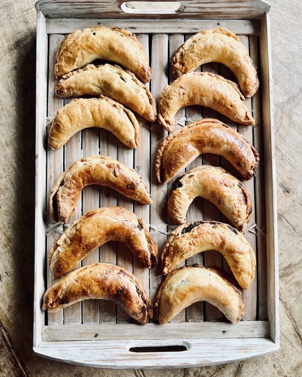 Hungarian poppy seed pastry ‘kifli’ 