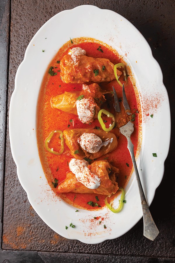 Hungarian-style stuffed cabbage (Toltott káposzta)