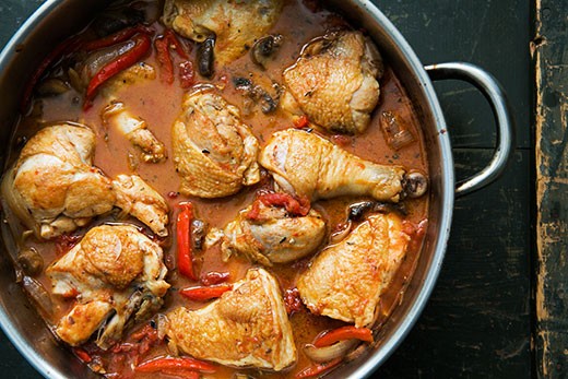 Hunter style chicken (Chicken cacciatore)