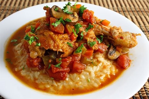 Hunter style chicken (Chicken cacciatore)