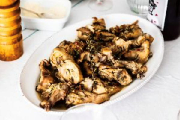 Hunter-style chicken stew (Pollo alla cacciatora)