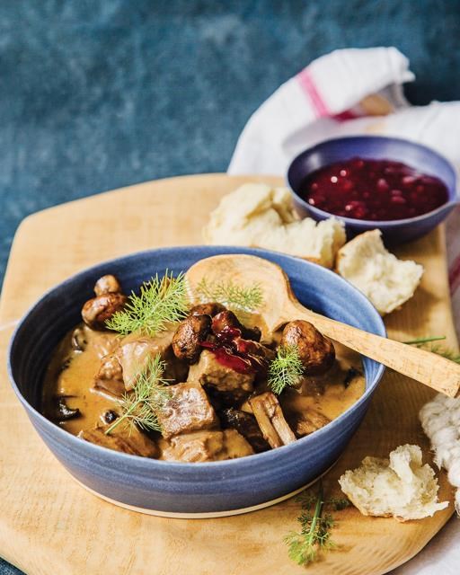 Hunter's stew with brunost