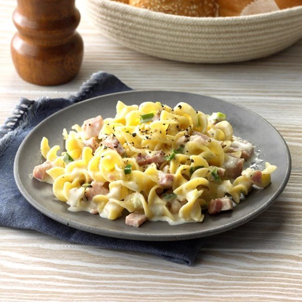 Hurry-up ham ‘n’ noodles 