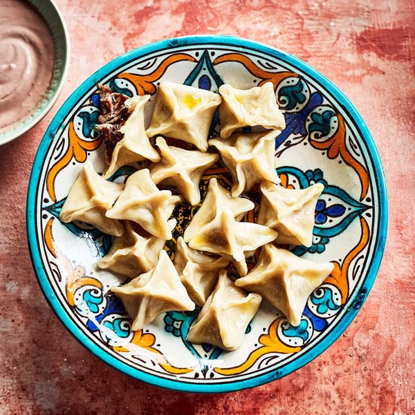 Hus Vedat's classic manti filled with lamb neck