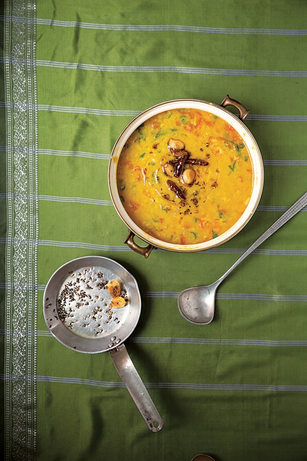 Hyderabadi-style lentil stew (Khatti dal)