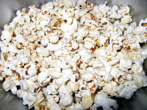 I made popcorn