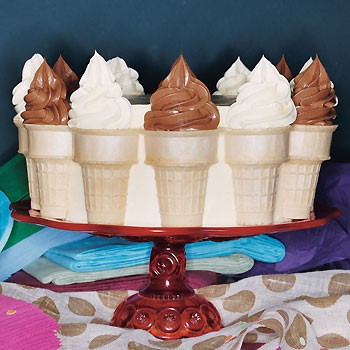 Ice-cream-cone cake