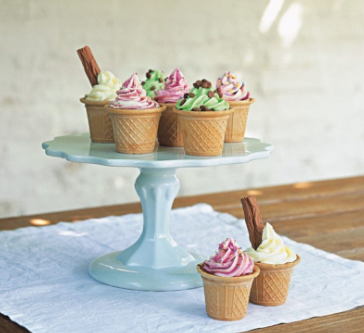 Ice-cream cones [small cakes]