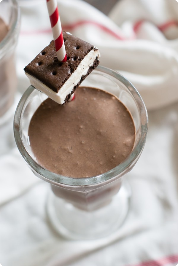 Ice cream sandwich milkshakes