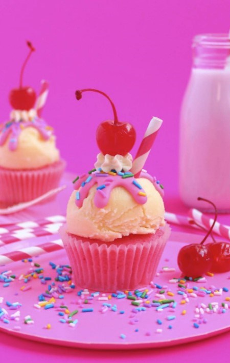 Ice cream soda cupcakes 