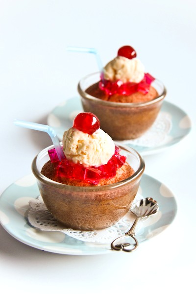 Ice cream soda cupcakes