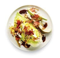Iceberg and onion pear salad