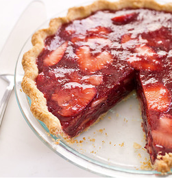 Icebox strawberry pie