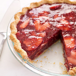 Icebox strawberry pie