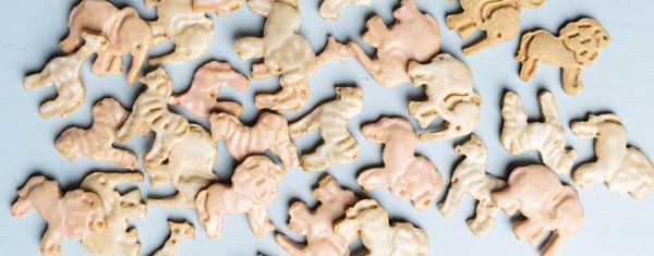 Iced animal crackers