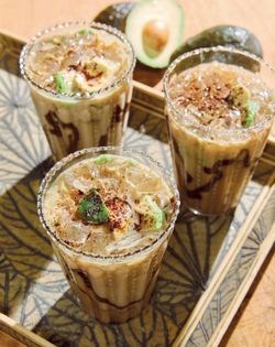 Iced avocado drink (Es alpukat)