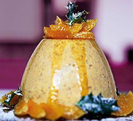 Iced Christmas pudding mousse