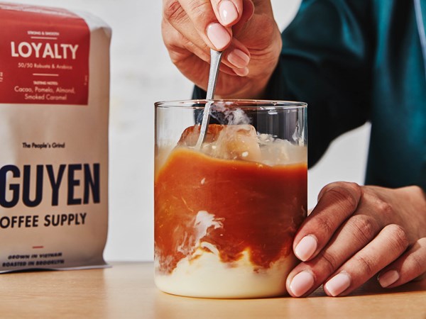 Iced coconut coffee
