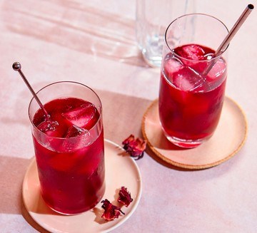 Iced hibiscus tea