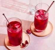 Iced hibiscus tea