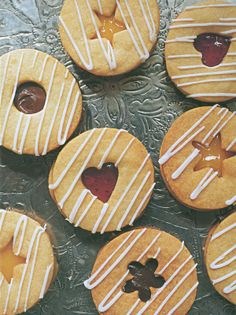 Iced, layered shortbread