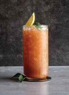 Iced lemon mint chai