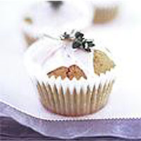 Iced lemon thyme fairy cakes