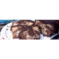 Iced marble cake