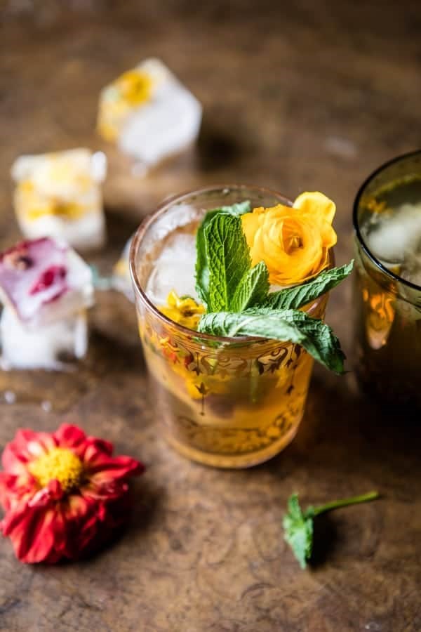 Iced Moroccan mint tea