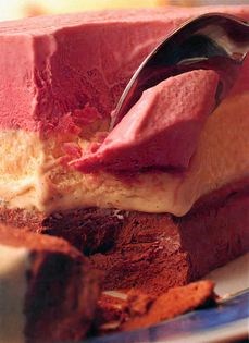 Iced Neapolitan parfait