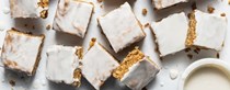 Iced oatmeal cookie bars