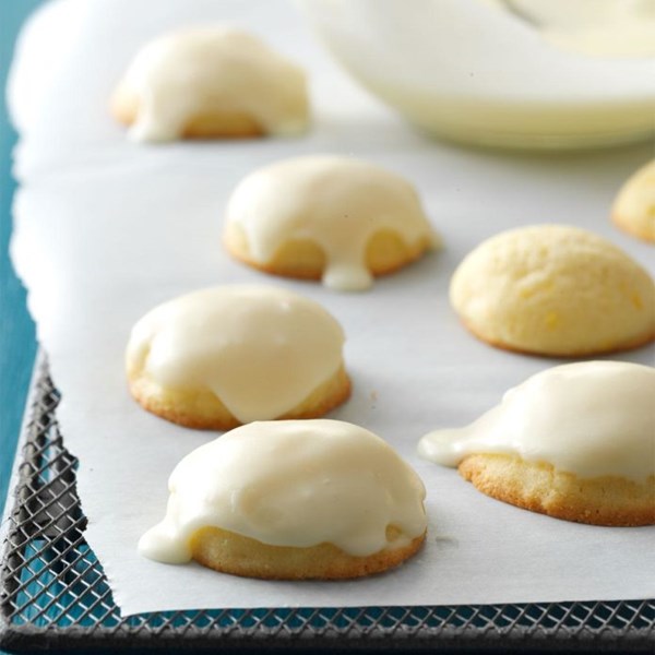 Iced orange cookies