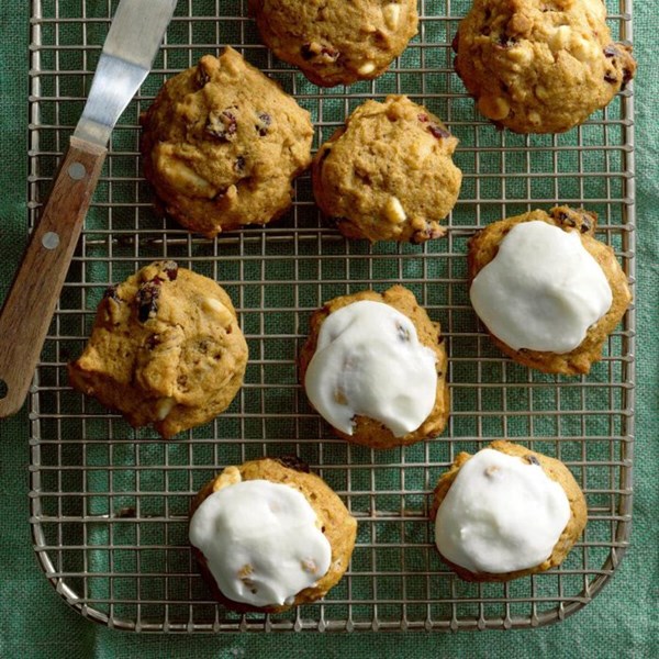 Iced pumpkin cookies 